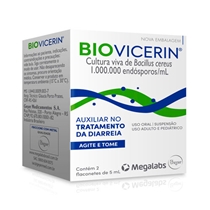 Biovicerin 1.000.000 Endósporo/mL Suspensão Oral 2 Flaconetes 5 mL Geyer