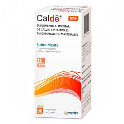 Caldê 1500mg+400UI 60 Comprimidos Mastigáveis Marjan Similar