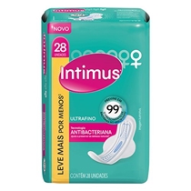 Absorvete Intimus Ultrafino com Aba 28 Unidades