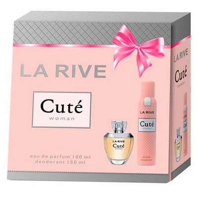 Kit  Perfume Cuté Eau De Parfum 100ml + Desodorante Cuté La Rive 150ml