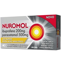 Nuromol 200+500mg 12 Comprimidos Revestidos Reckitt Benckiser Referência