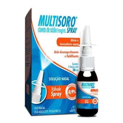 Multisoro Spray 9mg/mL Solução Nasal 50mL Multilab Similar