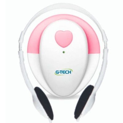 Monitor Pré-natal G-Tech De Batimentos Cardíacos Doppler Rosa DOPGT1G