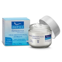 Creme Hidratante Facial Antirrugas FPS 15 Com 50g - Nupill