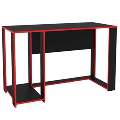 Mesa Gamer Politorno Singapura Preto e Vermelho