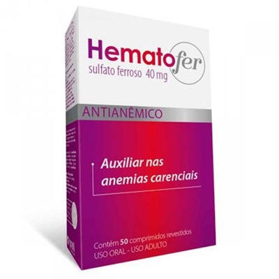 Hematofer 40mg  50 Comprimidos  Prati Donaduzzi