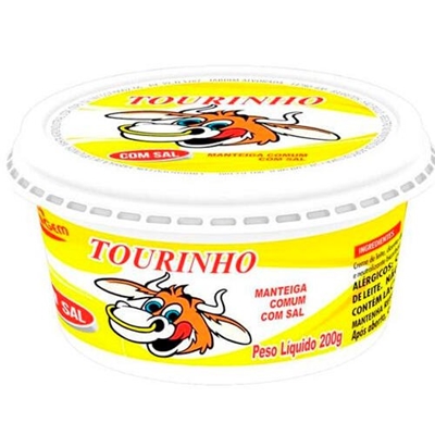 Manteiga Tourinho Com Sal Pote 200g