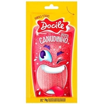 Canudinho Cítrico Docile Sabor Morango 70g