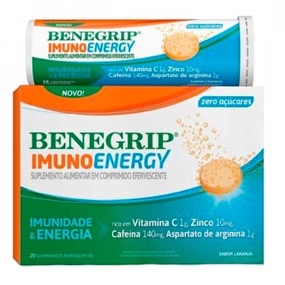 Benegrip Imuno Energy 20 Comprimidos Efervescentes