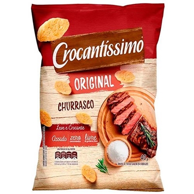 Salgadinho Crocantíssimo Churrasco 40g