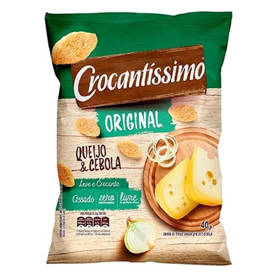 Salgadinho Crocantíssimo Queijo e Cebola 40g