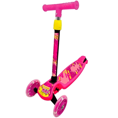 Patinete Kids Play TriWheel Aventura Rodas Dianteiras Com Led Rosa - 89914