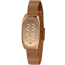 Relógio Lince Feminino Digital LDR4706L RXRX Rosé Espelhado