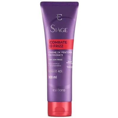 Creme De Pentear Defrizante Siàge Combate Frizz Eudora 100ml