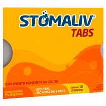 Stomaliv Tabs 10 Comprimidos Mastigáveis  Sabor Laranja Geolab