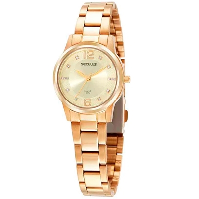 Relógio Feminino Seculus Dourado 44089LPSVDA2