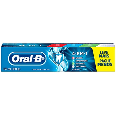 Creme Dental Oral-B 4 em 1 180g