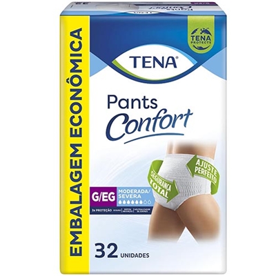 Roupa Íntima Confort Tena Tamanho G/EG 32 Unidades