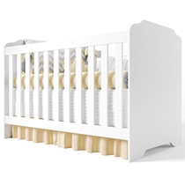 Berço Mini Cama Infantil Mel 3 em 1 Branco