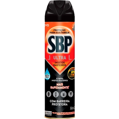 Inseticida SBP Aerossol Ultra Barreira Ativa Insetos Rasteiros 360ml