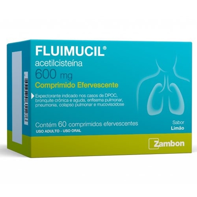 Fluimucil 600mg  60 Comprimidos Efervescentes Zambon