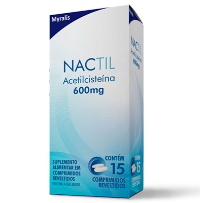 Nactil 600mg 15 Comprimidos Revestidos  Myralis