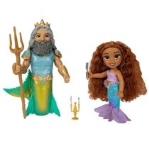 Boneca Sunny Disney A Pequena Sereia Ariel Com Rei Tritão 3903