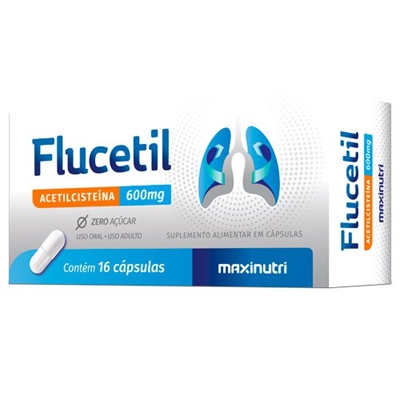 Flucetil 600mg  16 Cápsulas Adulto Maxinutri