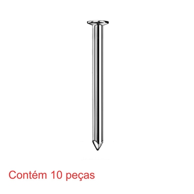 Prego de Aço Galvanizado 18x27(3,5x60mm) 10 Peças - Sforplast (MP)