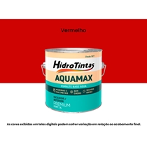 Tinta Esmalte Sintético Hidrotintas À Base À Base D'Água 3L Aquamax Vermelho (MP)