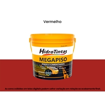 Tinta Acrílica Hidrotintas Premium Fosco 3L Megapiso Vermelho (MP)