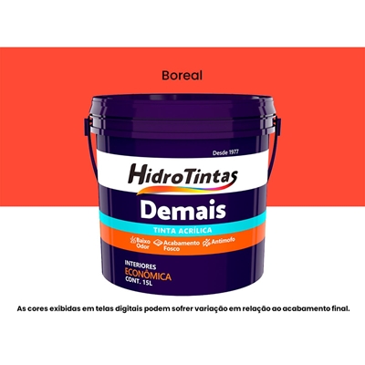 Tinta Acrílica Hidrotintas Econômica Fosca 15L Demais Boreal (MP)