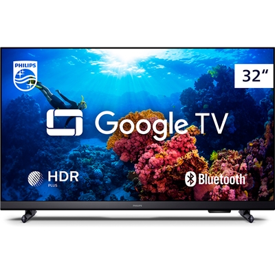 Smart TV Philips 32" LED HDR Comando de Voz 3 HDMI Wifi 5G - 32PHG6918/78