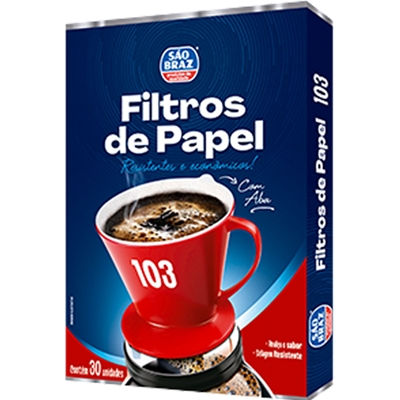 Filtro de Papel  Nº103 São Braz 30 Unidades