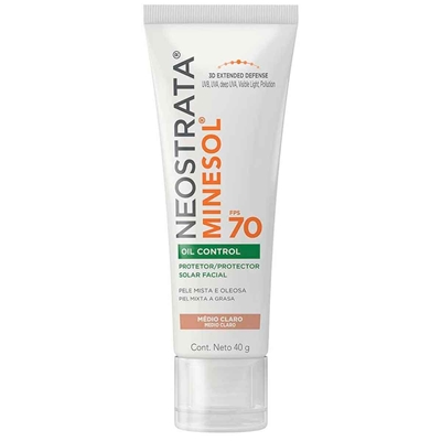 Protetor Solar Facial Neostrata Minesol Oil Control FPS70 Médio Claro 40g