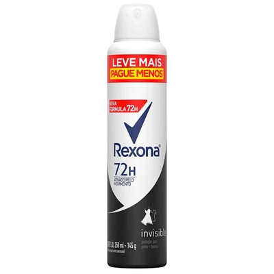 Desodorante Aerosol Rexona Invisible 250ml