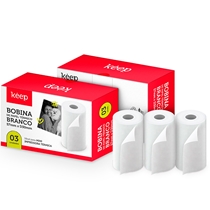 Papel Térmico Multilaser Branco 3 Rolos p/ Mini Impressora 57x30mm Keep - KP002