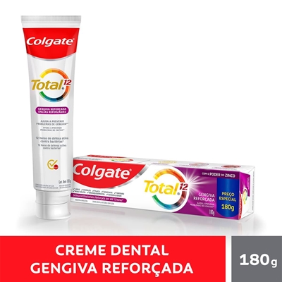 Creme Dental Colgate Total 12 Gengiva Reforçada 180g