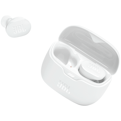 Fone de Ouvido JBL Tube Buds Bateria Até 48 Horas Branco