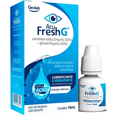 Acu Fresh G 5+9mg/Ml Solução Oftálmica 10ml Geolab