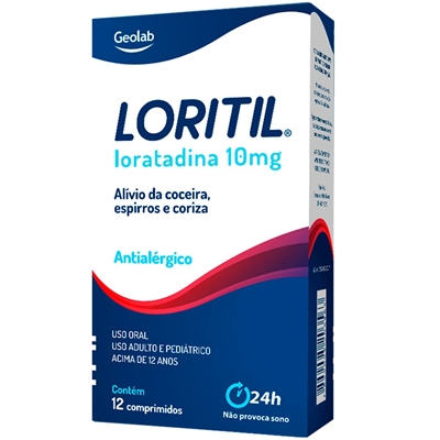 Loritil 10mg 12 Comprimidos Geolab