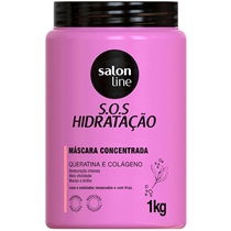 Máscara S.O.S Hidratação Salon Line Queratina E Colágeno 1kg