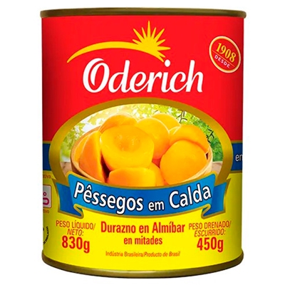 Pêssegos em Calda Extra Oderich 450g