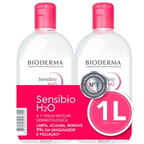 Kit Água Micelar Demaquilante Bioderma Sensibio H2O