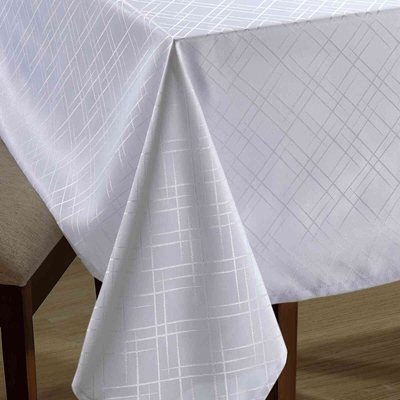 Toalha De Mesa Dohler Jacquard Requinte Retangular Branco 140X210