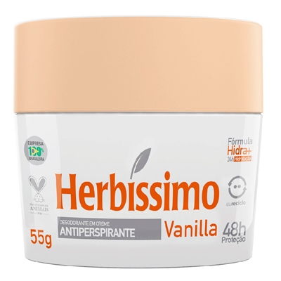 Desodorante Creme Herbíssimo Vanilla 55g