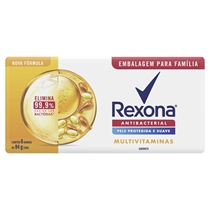 Kit Sabonete Em Barra Rexona Antibacterial Multivitaminas 6 Unidades 84g Cada