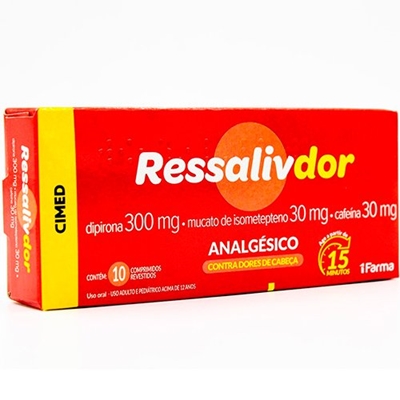 Ressalivdor 30+300+30mg  10 Comprimidos Revestidos  Cimed