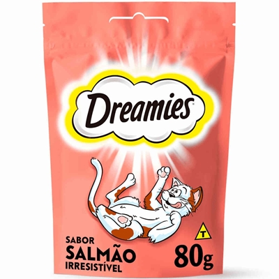 Petisco Dreamies Gatos Salmão 80g (MP)