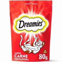 Petisco Dreamies Gatos Carne 80g (MP)